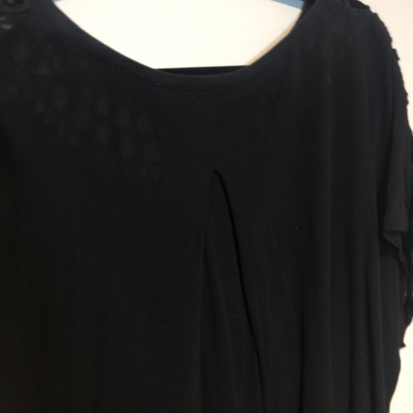 Nine West size L black blouse w/ batwing sleeves - Picture 6 of 7